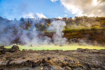 秋田県　秋の玉川温泉