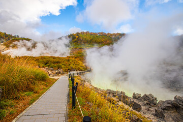 秋田県　秋の玉川温泉