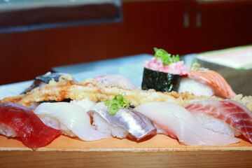 江戸前寿司の盛り合わせ