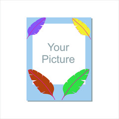 Photo Frame Design Template Vector
