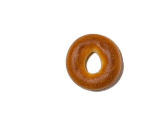 Bakery product on a white background.  Sushka