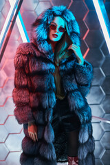 stylish techno girl