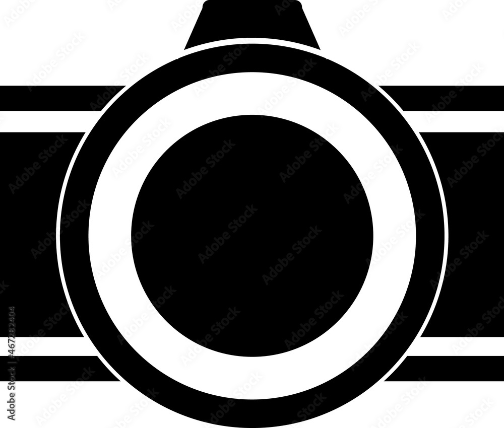 Poster camera icon on white background..eps actions: