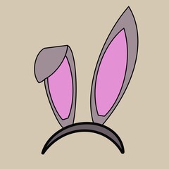 rabbit ears decoration headband diadem