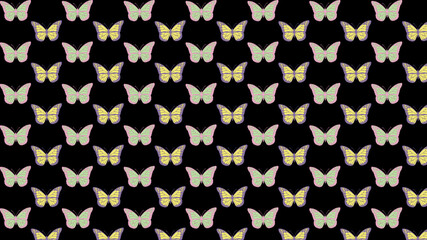 Cute butterflies pattern, gift wrapping