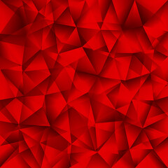 Obraz premium Abstract geometric pattern. Red triangles background
