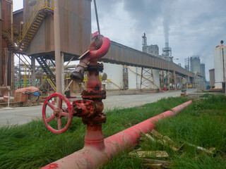 fire hydrant in the factory serves as an anticipation in case of fire