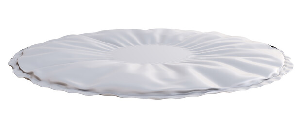 White textile pillow with empty space for your object or text