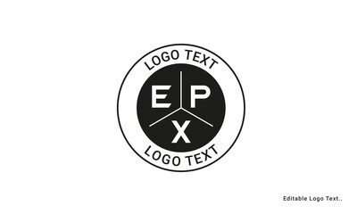 Fototapeta na wymiar Vintage Retro EPX Letters Logo Vector Stamp 