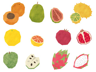 おしゃれなタッチの果物イラスト３