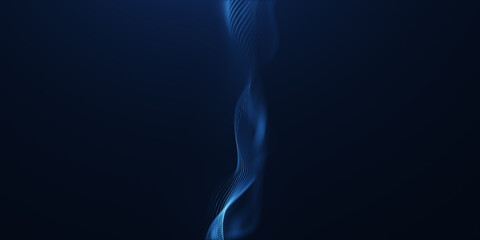 Fototapeta premium Abstract blue technology particular background. line bokeh glitter background. digital technology line abstract background.