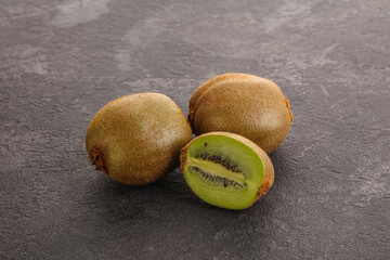 Sweet ripe and juicy kiwi fruit