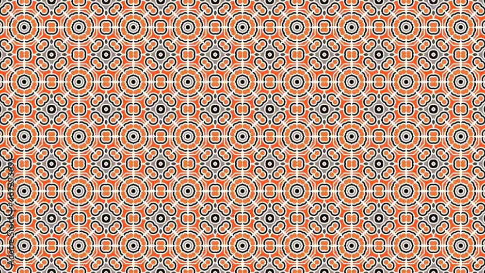 Poster high defination effect of movement of geometric shapes creating seamless tile pattern occupying the 