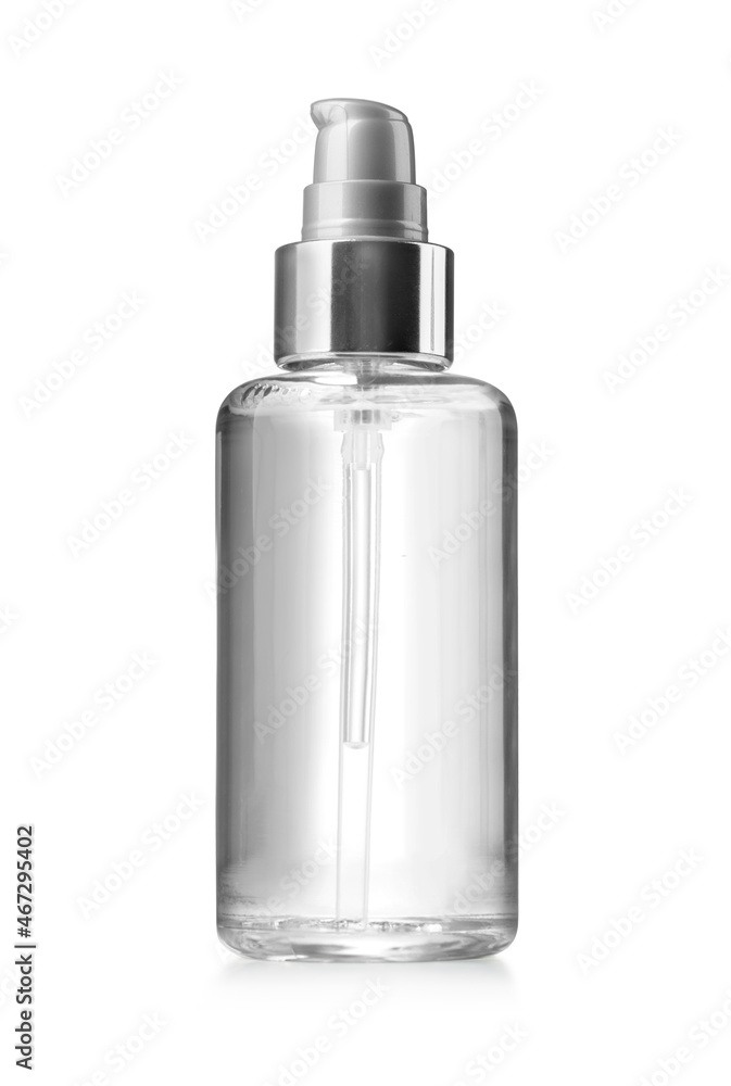 Canvas Prints cosmetic glass bottle isolated on white