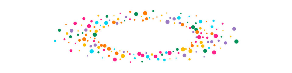 Bright Round Carnival Vector Panoramic