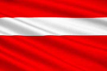 Flag of Vaduz in Liechtenstein