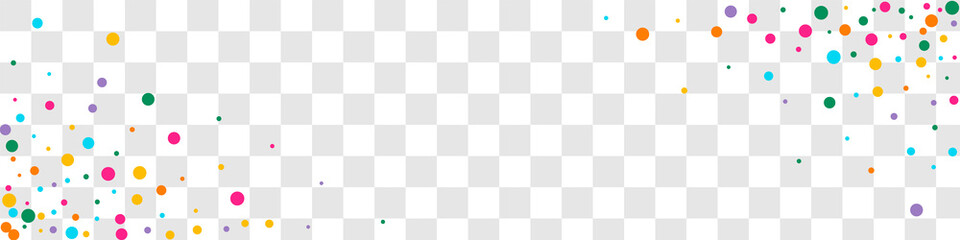 Multicolored Dot Invitation Vector Panoramic