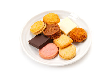 皿に盛ったクッキー