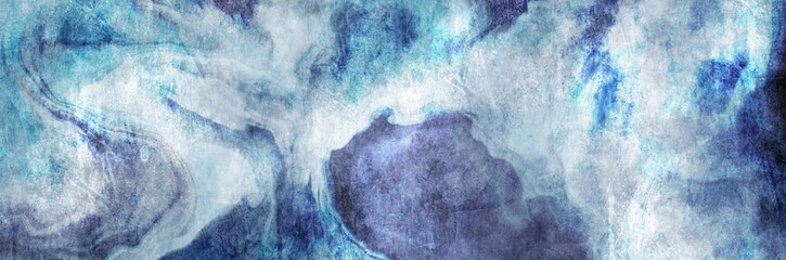 Abstract background painting art with water blue paint brush for christmas poster, banner, website, card background