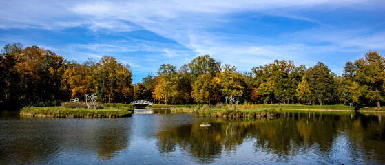 City park in Brzeg Dolny