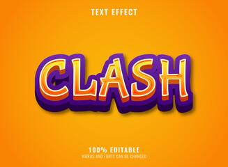 Naklejka na ściany i meble funny clash kid text effect