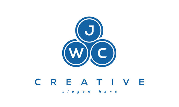 JWC creative circle three letters logo design