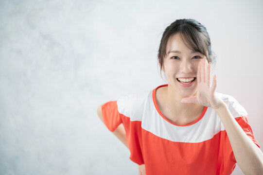 Hang in there! Cheering on a cute Asian (Japanese) woman