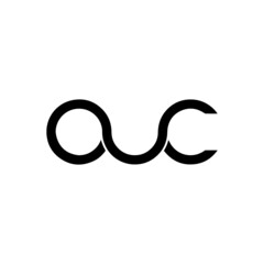 AUC signature logo design 
