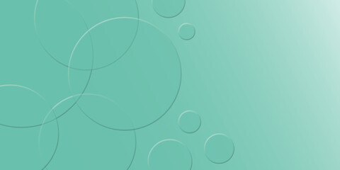 Pastel circle overlapping layout, abstract green background, Design template for brochures, book cover, magazine, website, business card, banners, advert, spring. space for the text. design style.