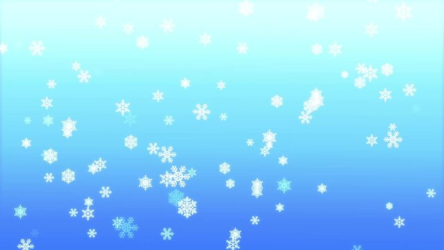 Colorful snowflake loop background material