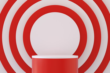 Abstract Podium, Platform Minimal Product Presentatiton, 3D render