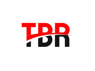 Fototapeta premium TBR Letter Initial Logo Design Vector Illustration