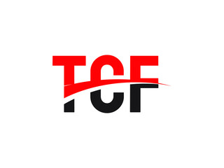 TCF Letter Initial Logo Design Vector Illustration