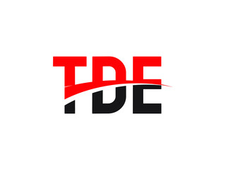 TDE Letter Initial Logo Design Vector Illustration