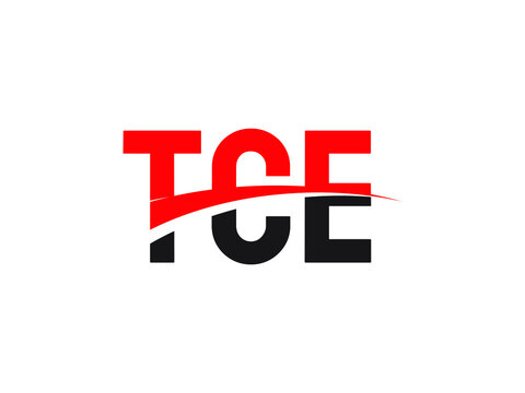 TCE Letter Initial Logo Design Vector Illustration