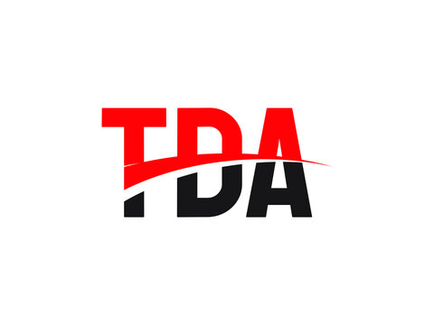 TDA Letter Initial Logo Design Vector Illustration