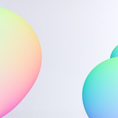 colorful empty background gradient banner with abstract pink and blue geometric shapes