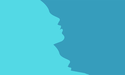 blue background with wave abstract