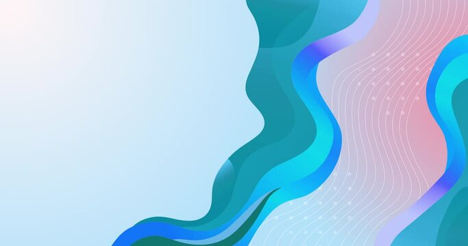 abstract blue background with waves 4k uhd seamless loop background