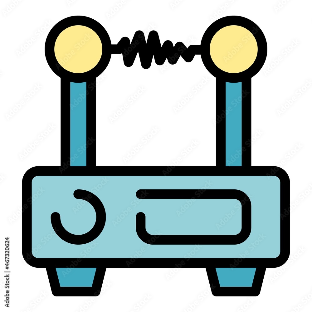 Poster router for stream icon. outline router for stream vector icon thin line color flat on white