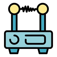 Router for stream icon. Outline router for stream vector icon thin line color flat on white