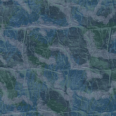 Seamless blue background hand-drawn. Marble texture. Design of background, template, wallpaper, fabric, textile, cover.