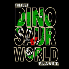dinosaur world vector illustration kid t shirt vector - 467321296