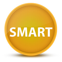 Smart luxurious glossy yellow round button abstract