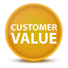 Customer Value luxurious glossy yellow round button abstract