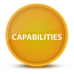 Capabilities luxurious glossy yellow round button abstract