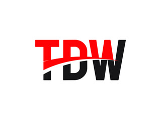 TDW Letter Initial Logo Design Vector Illustration