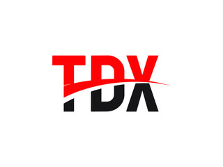 TDX Letter Initial Logo Design Vector Illustration