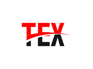 TEX Letter Initial Logo Design Vector Illustration