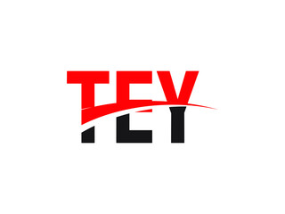TEY Letter Initial Logo Design Vector Illustration